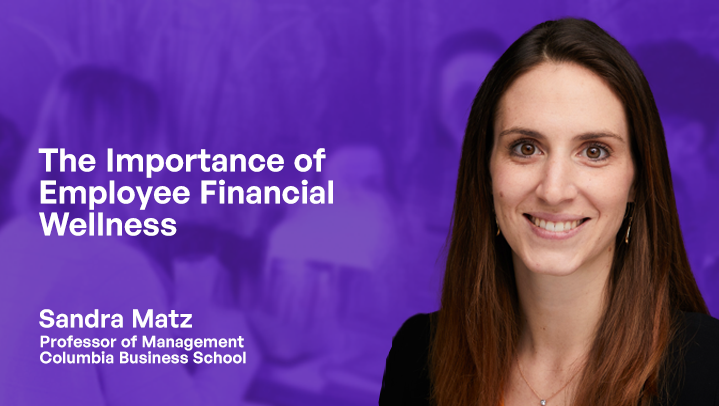 Sandra Matz discusses financial wellness